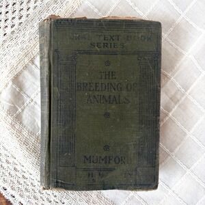 1920 The Breeding of Animals FB Mumford Rural Text-Book Series Macmillan Book